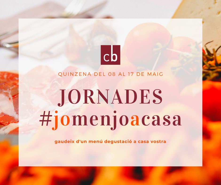 Jornades #jomenjoacasa menú del 8 de maig al 17 de maig